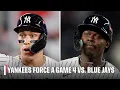 Aaron Judge records 4 RBIs Yankees put up 9 runs in Game 3 to avoid sweep vs Blue Jays ESPN MLB