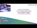 ST49 Test Condition Test Condition Template Test Condition Example Dr SP Reddy