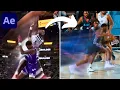 How to Create the NBA Playoffs Commercial Motion Trail Effect After Effects Tutorial