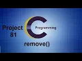 How to Delete a file in C Programming - C library function
