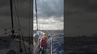 A clip from our latest video when we sailed from Barbuda to Saint Martin, link is in the description