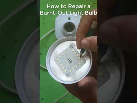 How to Repair a Burnt Out Light Bulb #electrical #led #electrician #electric