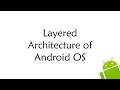Layered Architecture of Android OS EC312 Object Oriented Programming Module 5 KTU