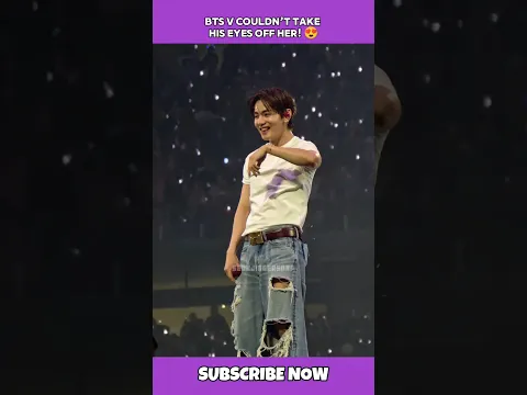 Bts v can't take his eyes off the beautiful backup dancers girl 😍 #short #bts