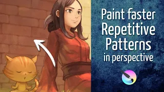 [Youtube thumbnail] Paint faster: repetitive patterns in perspective.