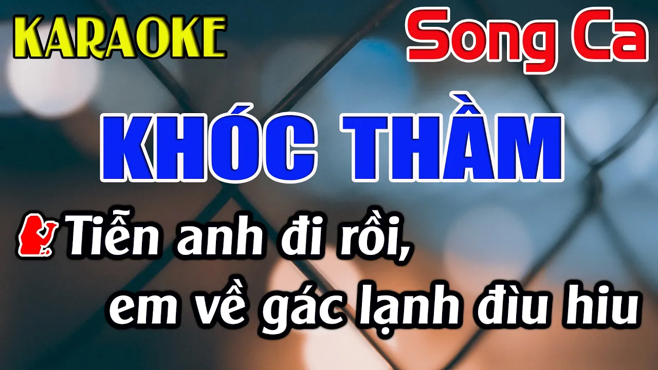 Khóc Thầm Karaoke Song Ca Karaoke Đăng Khôi - Beat Mới