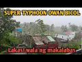 Isang barangay sa bicol wala ng maka labas lakas  hangin at ulan subrang delikado bagyong uwan