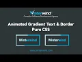 Gradient Text and Border Animation with CSS