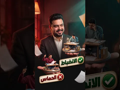 الانضباط ❎ الحماس ✅