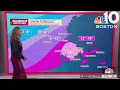 First Alert forecast Snow totals increasing for Sunday into Monday
