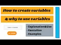What are Variables Why to use variables Variables in Scratch