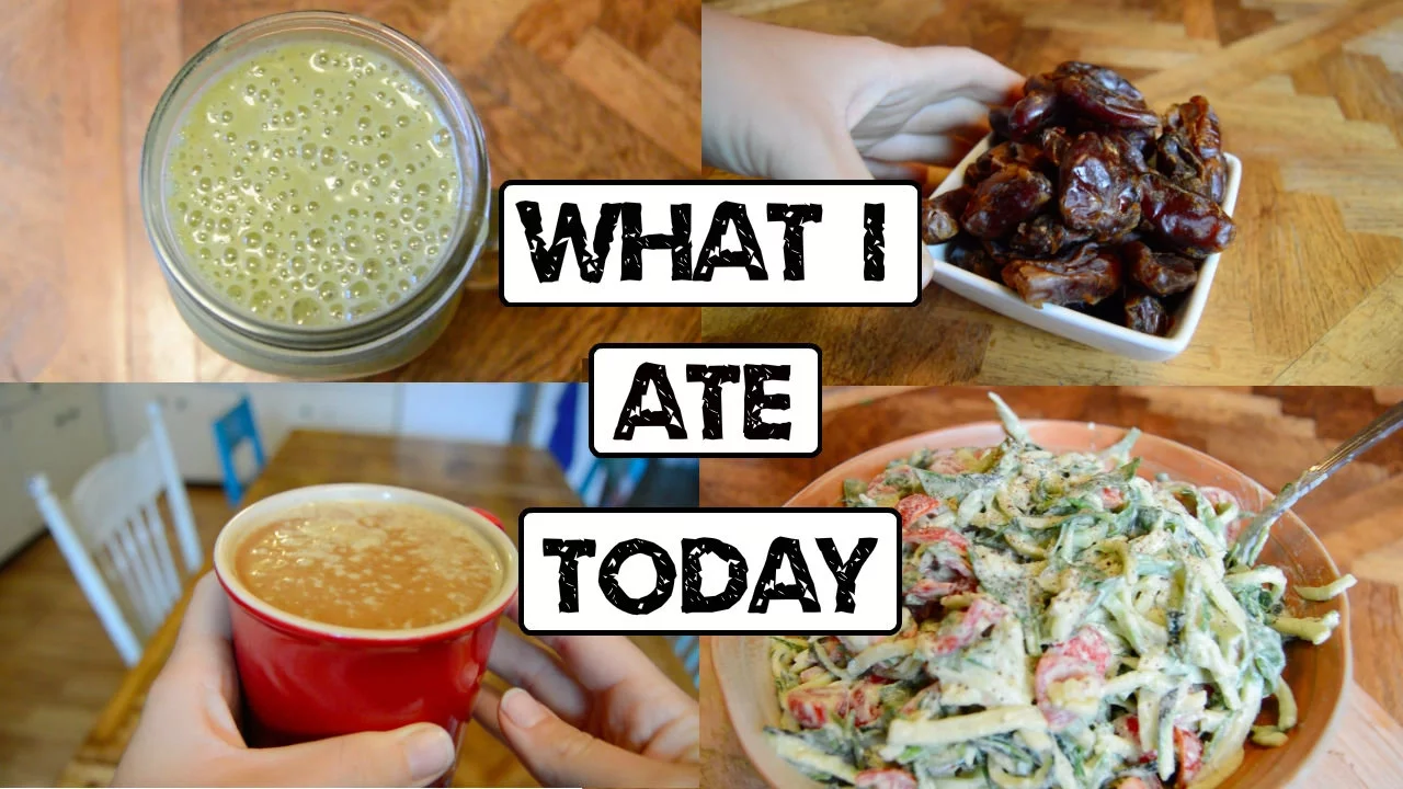 What I Ate Today   High Carb Raw Vegan