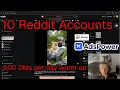 How I Warm Up 10 Reddit Accounts for DM Outreach to Send 500 Messages Per Day