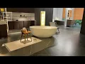 Medunjess 67 Stone Resin Solid Surface Matte Flatbottom Freestanding Bathtub