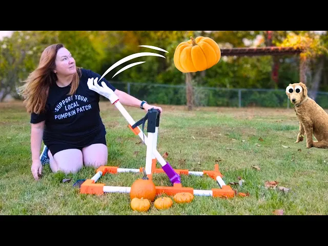 Backyard Catapult with PVC pipes video thumbnail