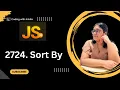 2724 Sort By 30 Days of JavaScript Leetcode-2724 30 Days Challenge Array sort in JS