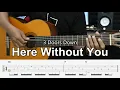Lagu Here Without You - 3 Doors Down - Fingerstyle Guitar Tutorial + TAB \u0026 Lyrics