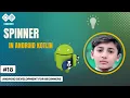 Spinner In Android Kotlin