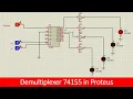 Demultiplexer logic ic 74155 in Proteus tutorial
