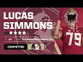 4-star OT Lucas Simmons commits to the Florida State Seminoles