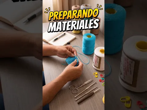 ¿Qué vamos a tejer? 🧶✨ Estos son los materiales para mi próximo proyecto #crochet