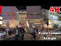 Lagu Walking In Kuala Lumpur Bukit Bintang Malaysia | 1+ Hour Binaural City Sounds At Night | 4K