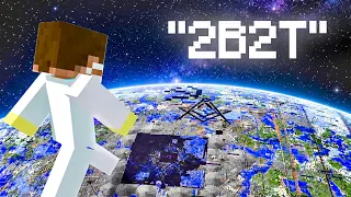 I Traveled at Light Speed to Escape The Matrix of 2b2t Server in Minecraft...