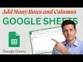 How to Add Many Rows and Columns in Google Sheets Updated 2026 Step-by-Step Beginner Guide