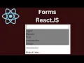ReactJS Forms React Tutorial