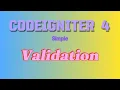 CodeIgniter 4 Validation