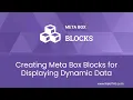 Creating Meta Box Blocks for Displaying Dynamic Data