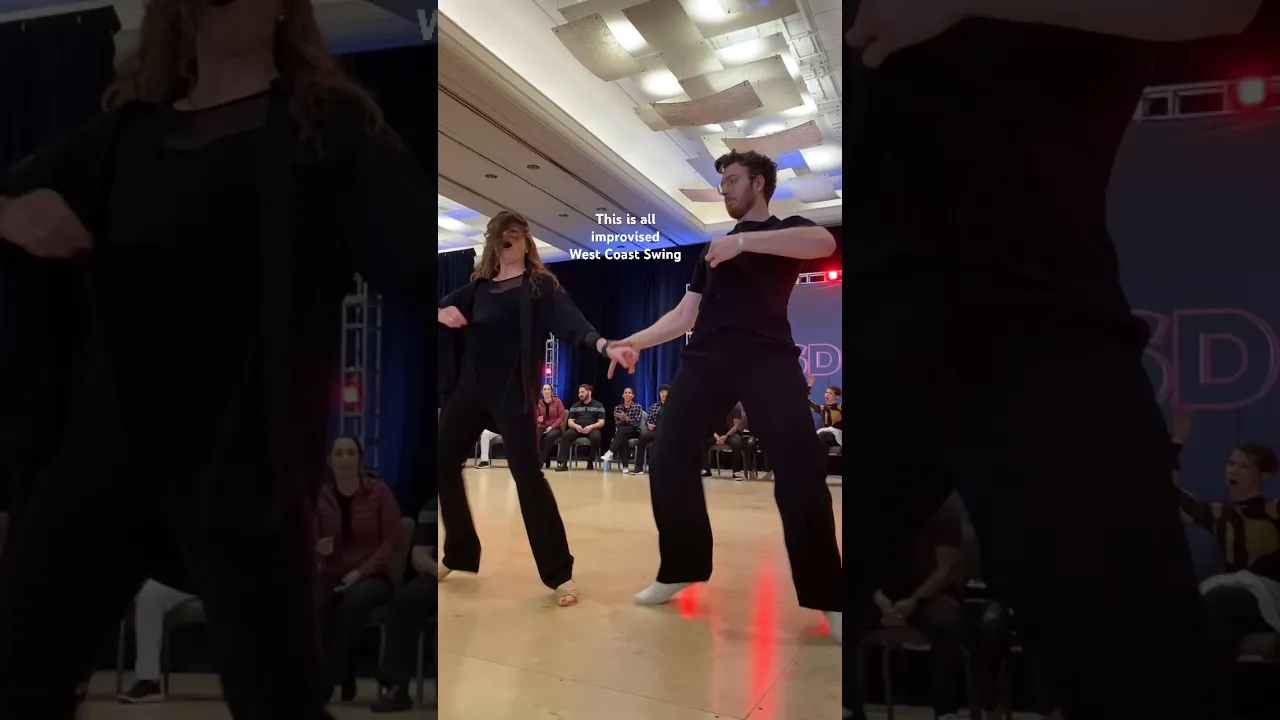 So many “baby” references 🤣 Part 3 w/ Maria Bileychik #westcoastswing #improvdance #competition