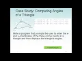Java Math Class Using the Methods in the Math Class Java code to compute the angles of a triangle