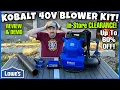 LOWE S KOBALT 40V Backpack Blower Kit Review DEMO Up To 60 OFF Clearance In-Store Finds