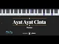 Ayat Ayat CInta (MALE KEY) Rossa (KARAOKE PIANO)