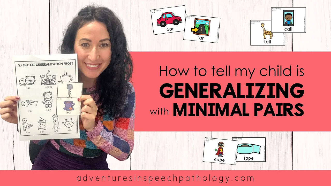 How to Tell My Child Is Generalizing with Minimal Pairs
