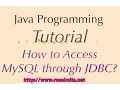 How to Access MySQL through JDBC