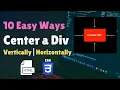 10 Ways How to Center a Div Vertically in Another div CSS Align Center
