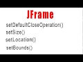 Java Swing -03 - JFrame-02