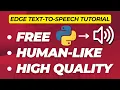 Free and High-Quality Text-to-Speech using Python Full Tutorial