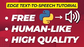 Free and High-Quality Text-to-Speech using Python Full Tutorial