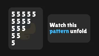 Python Inverted Pyramid Pattern with Same Digit VS Code
