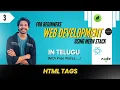 HTML Basic Tags in Telugu Headings Paragraphs Links and Images