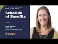 Schedule of Benefits Explained