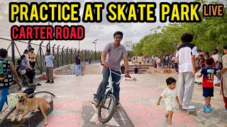 Today Practice At Carters Skate Park Freecoster Ka Maza Akram Bmx Rider is live #bmxstreet #bmxindia