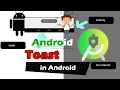 Toast in android studio Create Activity in android How to click on button