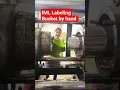 Lagu In Mold Labeling IML by hand |Paint Buckets |Injection Molding Machine