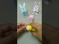 Paper Bouncing Bunny simple and Easy Easter bunny Easter paper crafts