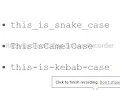 Snake Case Vs Camel Case Vs Kebab Case