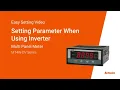 Dubai Sensor Tutorial Autonics Controllers Setting Parameter When Using Inverter MT4W-DV Series